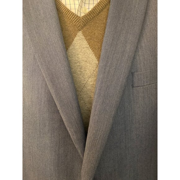 Ralph Lauren Mens 44L Solid Blue Sport Coat Two-Button Lightweight Jacket Blazer - Picture 5 of 16